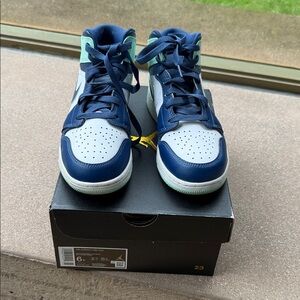 Nike Mystic Navy/Mint and White High-Tops